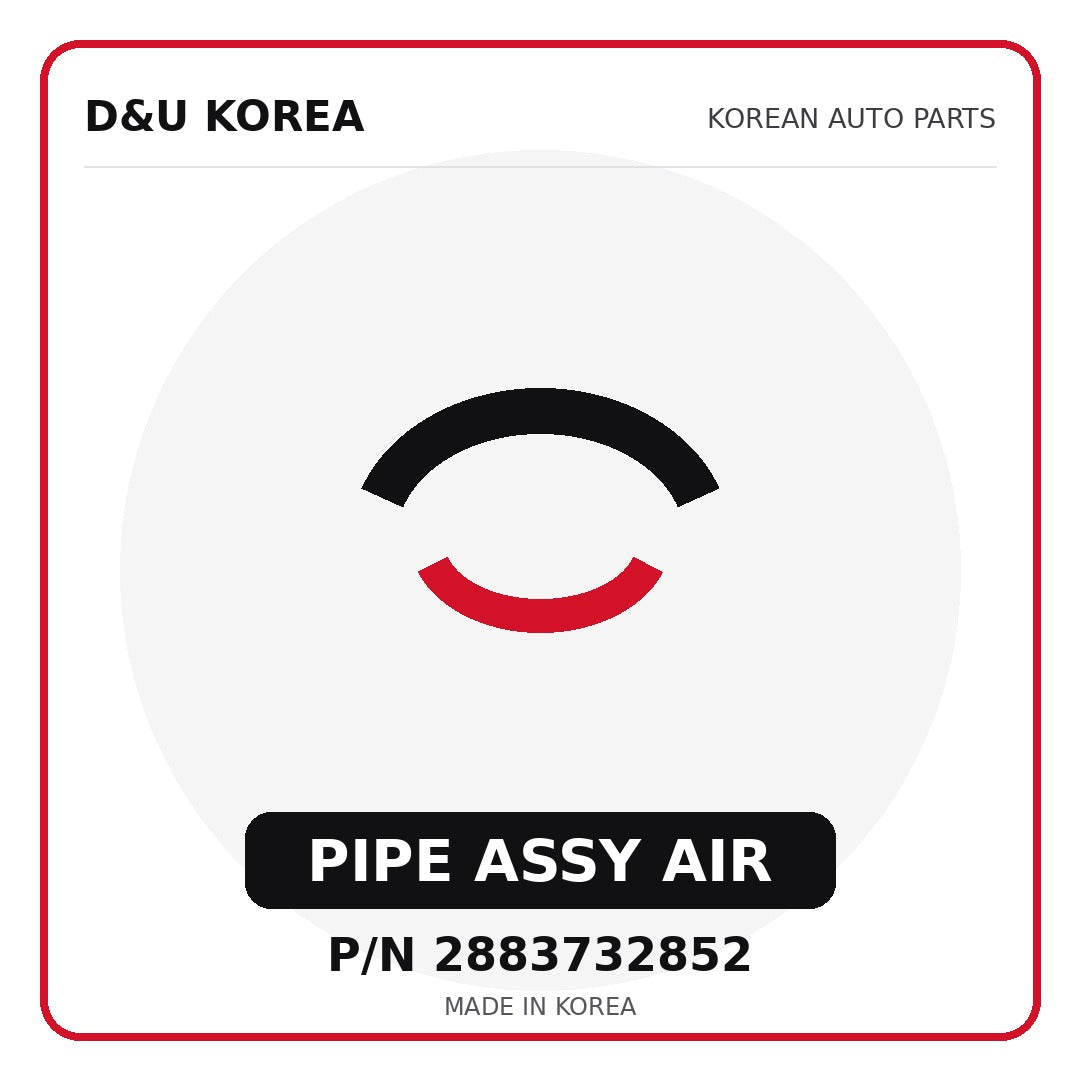 Genuine Mobis PIPE ASSY AIR 2883732852 - Korean auto parts from D&U Korea