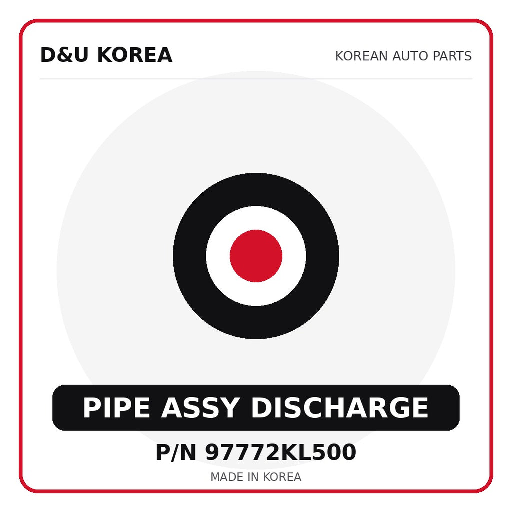 Genuine Mobis PIPE ASSY DISCHARGE 97772KL500 for Korean vehicles | D&U Korea