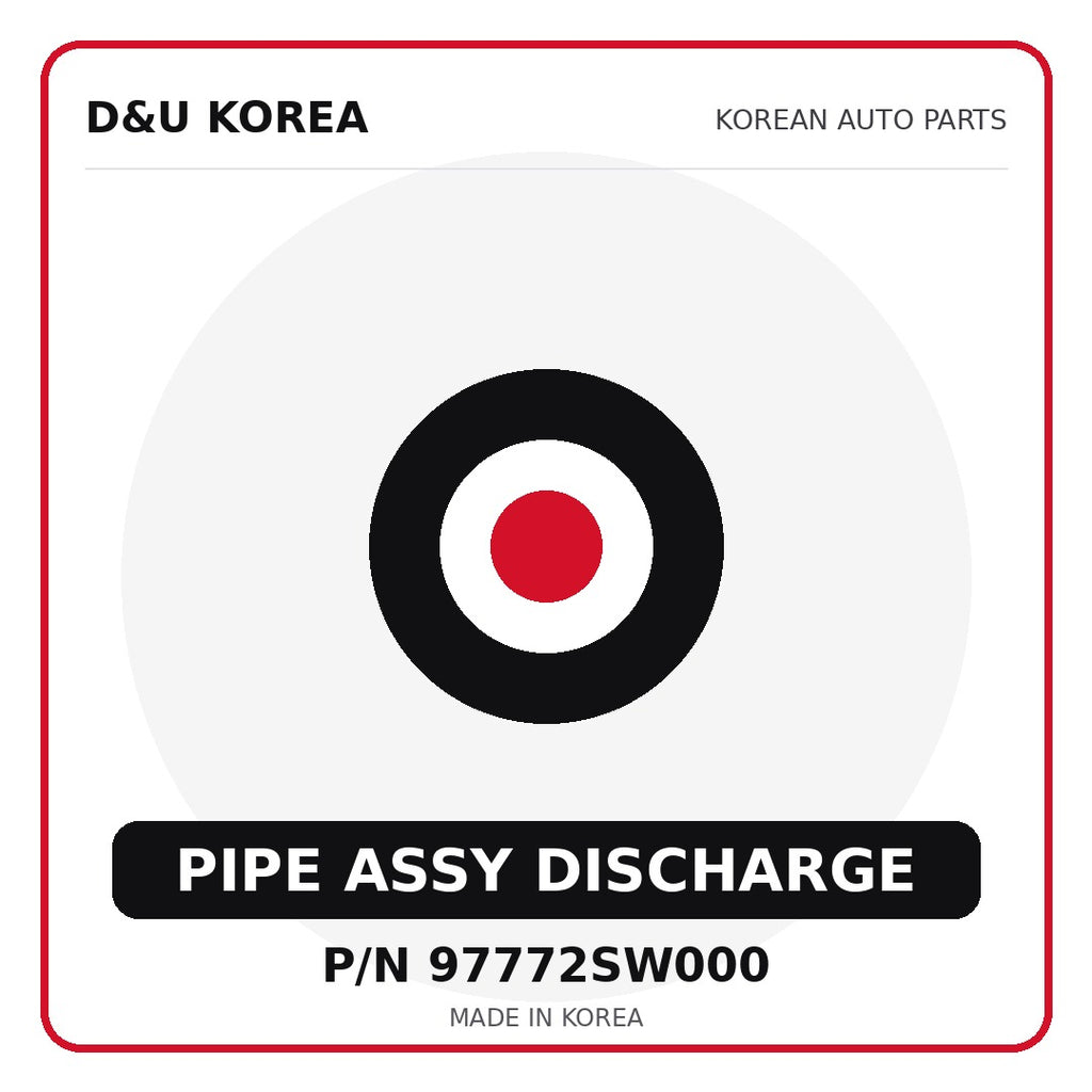 Genuine Mobis PIPE ASSY DISCHARGE 97772SW000 for Korean vehicles | D&U Korea