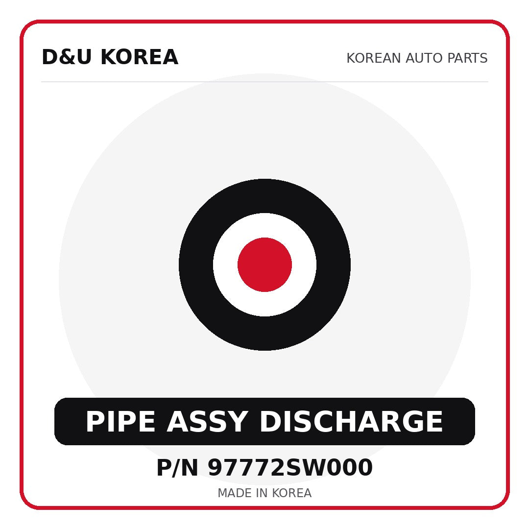 Genuine Mobis PIPE ASSY DISCHARGE 97772SW000 for Korean vehicles | D&U Korea