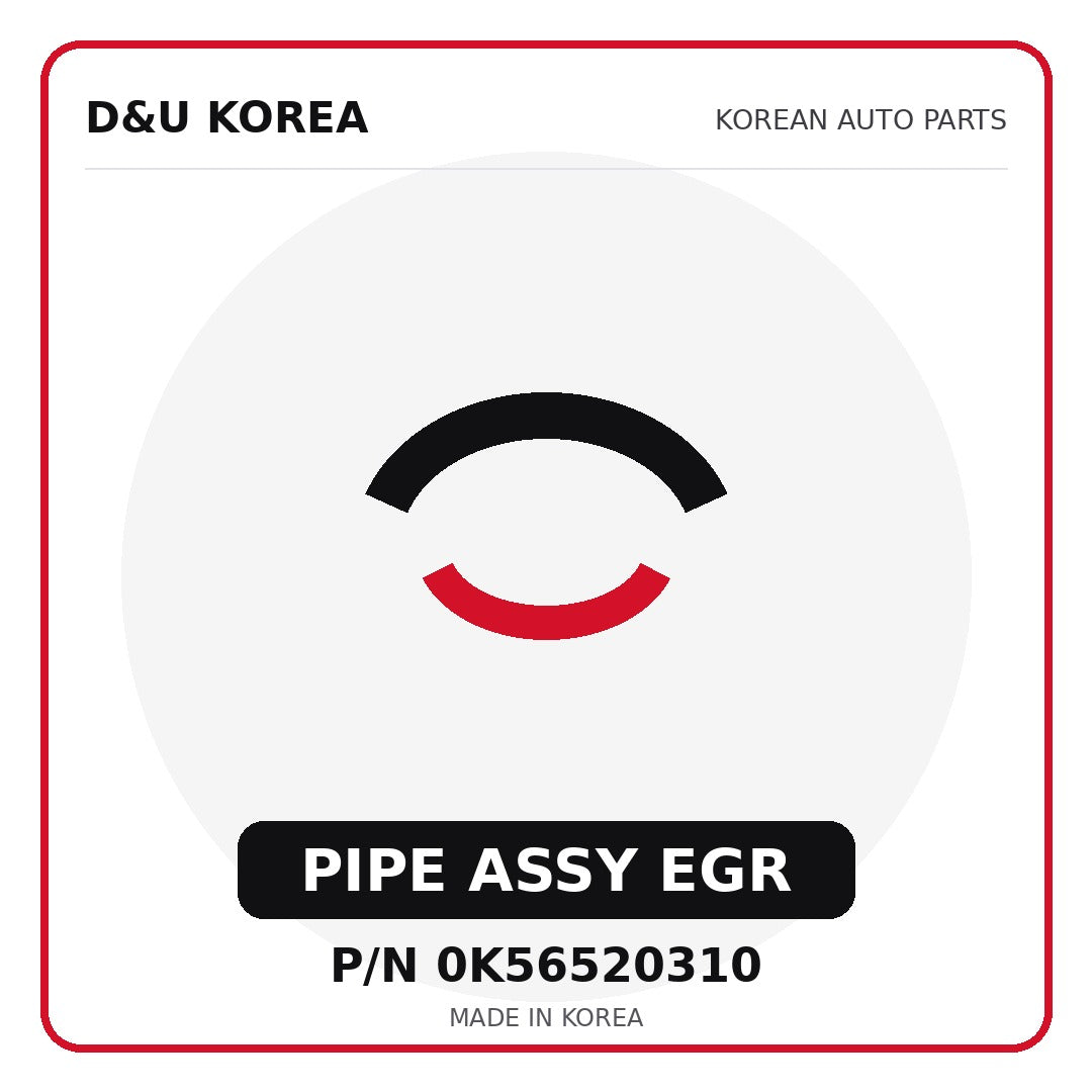 Genuine Mobis PIPE ASSY EGR 0K56520310 for Korean vehicles | D&U Korea