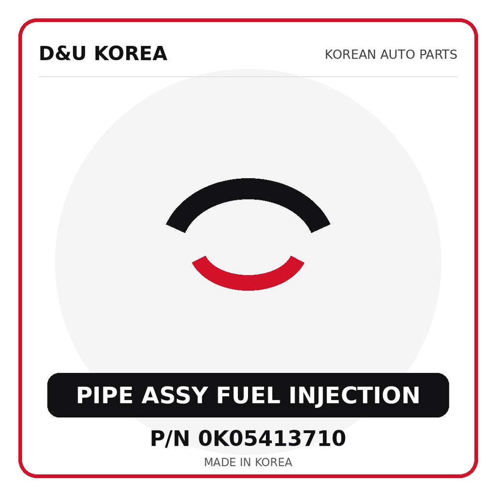 Genuine Mobis PIPE ASSY FUEL INJECTION 0K05413710 - Korean auto parts from D&U Korea