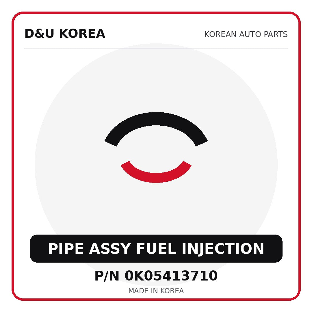 Genuine Mobis PIPE ASSY FUEL INJECTION 0K05413710 - Korean auto parts from D&U Korea