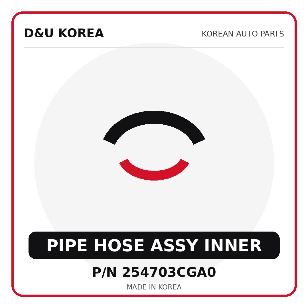 Genuine Mobis PIPE HOSE ASSY INNER 254703CGA0 - Korean auto parts from D&U Korea