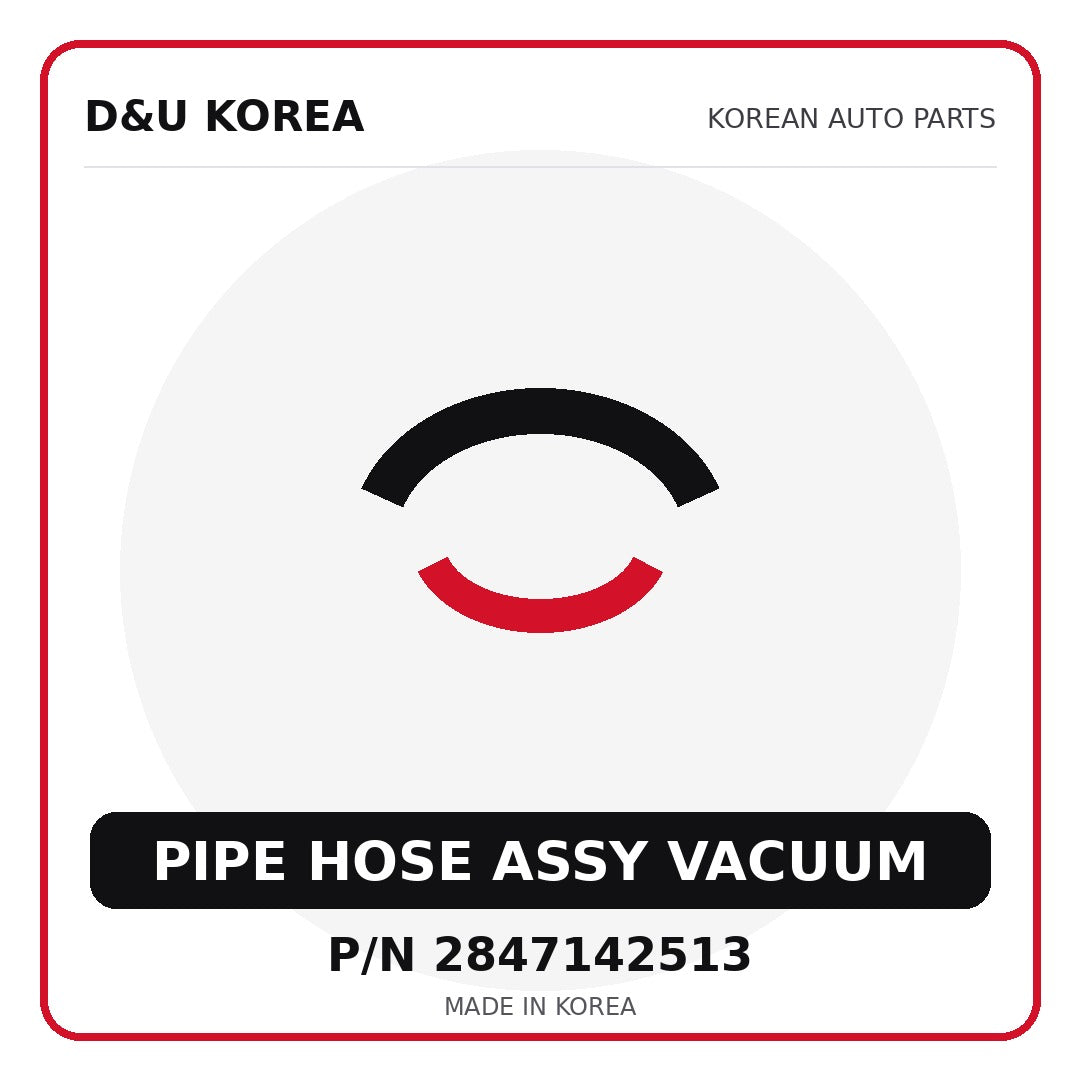 Genuine Mobis PIPE HOSE ASSY VACUUM 2847142513 - Korean auto parts from D&U Korea