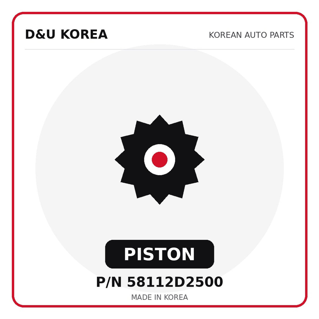 Genuine Mobis PISTON 58112D2500 for Korean vehicles | D&U Korea