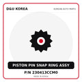 Genuine Mobis PISTON PIN SNAP RING ASSY 230413CCM0 - Korean auto parts from D&U Korea