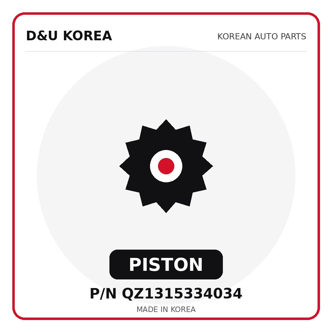 Genuine Mobis PISTON QZ1315334034 for Korean vehicles | D&U Korea