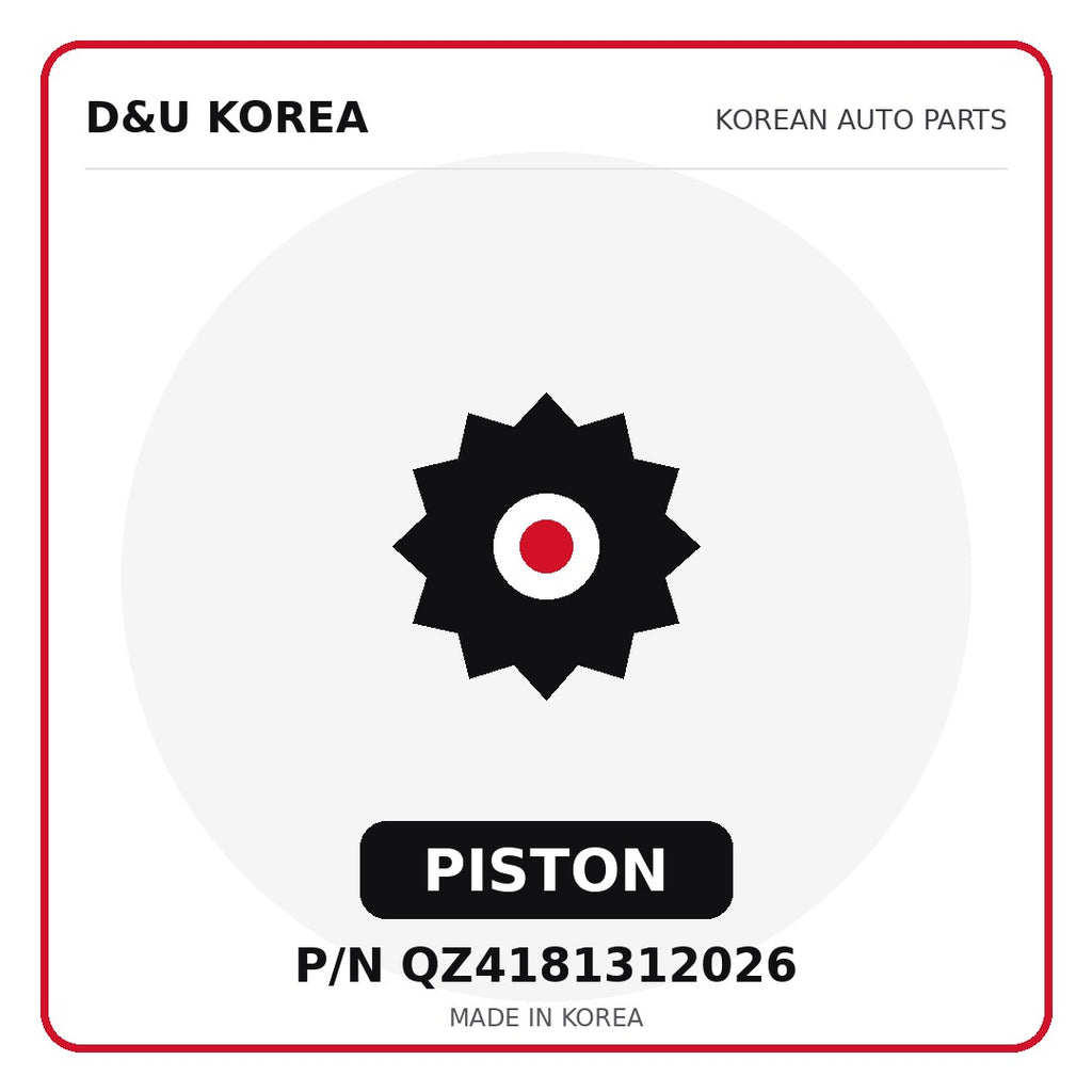 Genuine Mobis PISTON QZ4181312026 for Korean vehicles | D&U Korea