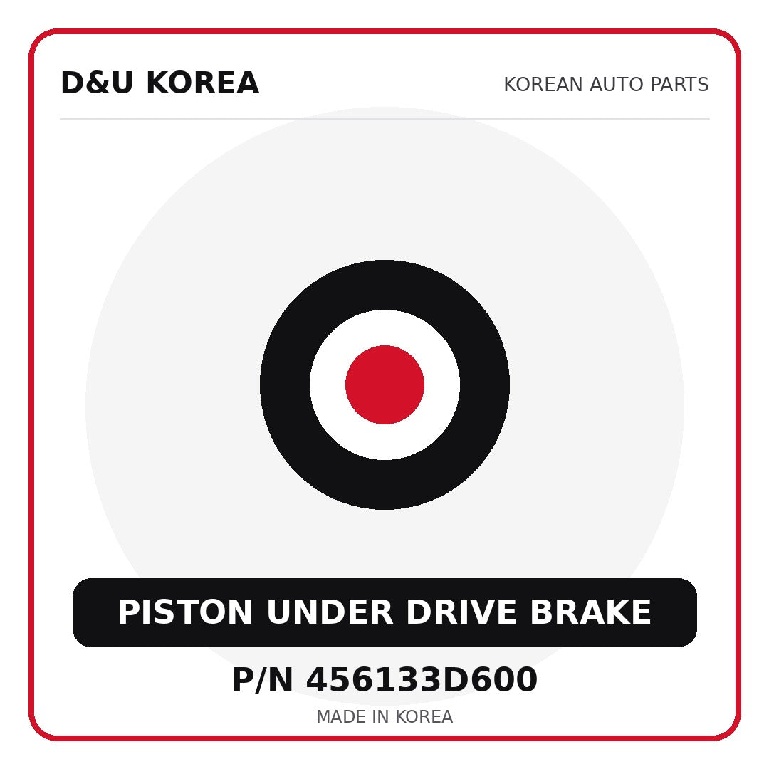Genuine Mobis PISTON UNDER DRIVE BRAKE 456133D600 - Korean auto parts from D&U Korea