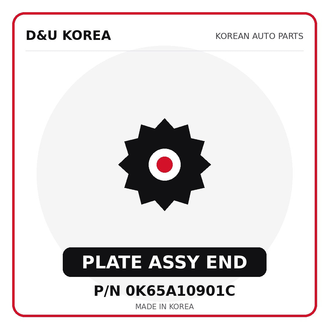 Genuine Mobis PLATE ASSY END 0K65A10901C - Korean auto parts from D&U Korea