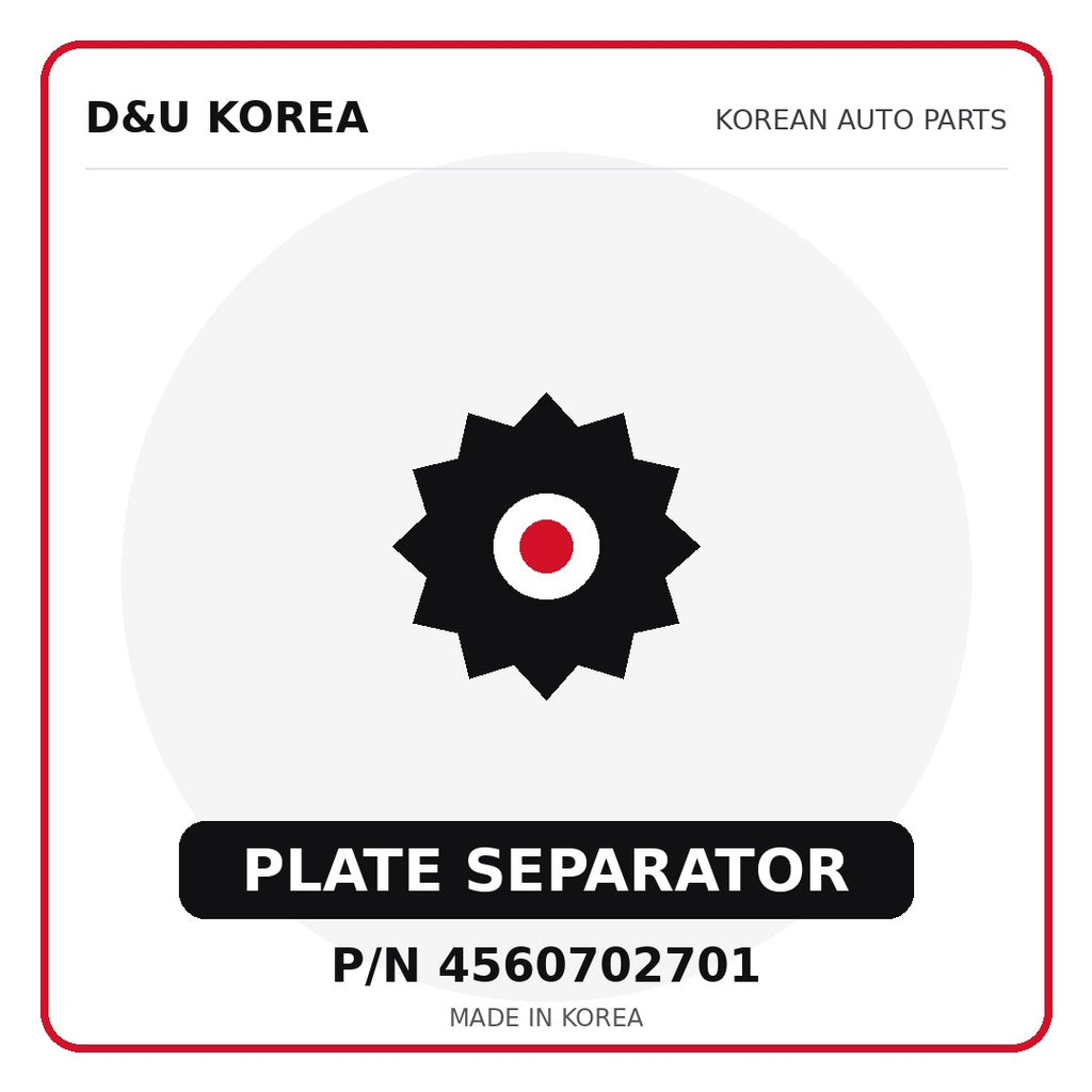 Genuine Mobis PLATE SEPARATOR 4560702701 - Korean auto parts from D&U Korea