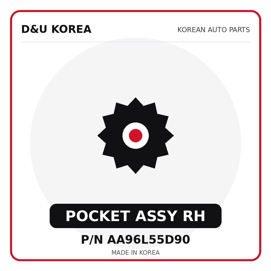 Genuine Mobis POCKET ASSY RH AA96L55D90 for Korean vehicles | D&U Korea