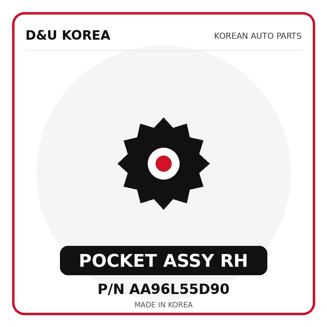 Genuine Mobis POCKET ASSY RH AA96L55D90 for Korean vehicles | D&U Korea