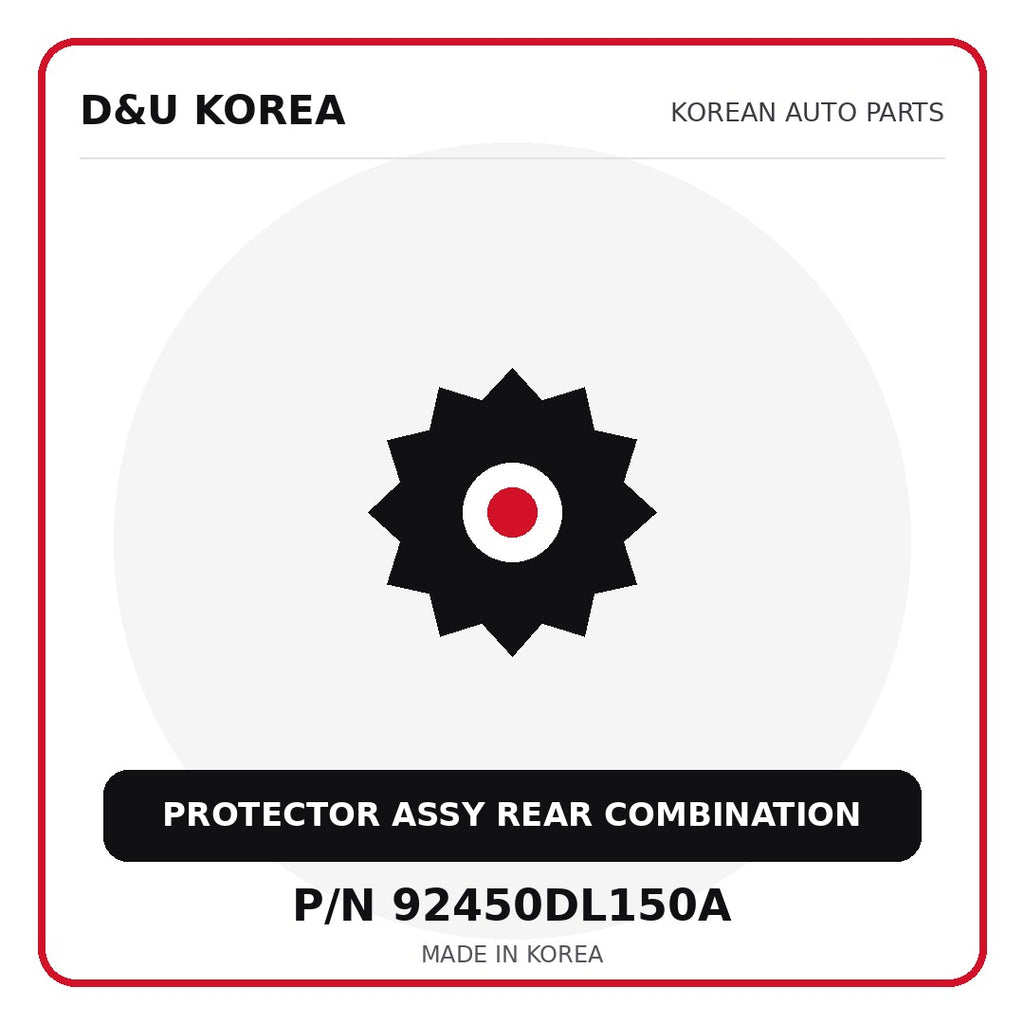 Genuine Mobis PROTECTOR ASSY REAR COMBINATION 92450DL150A for Korean vehicles | D&U Korea