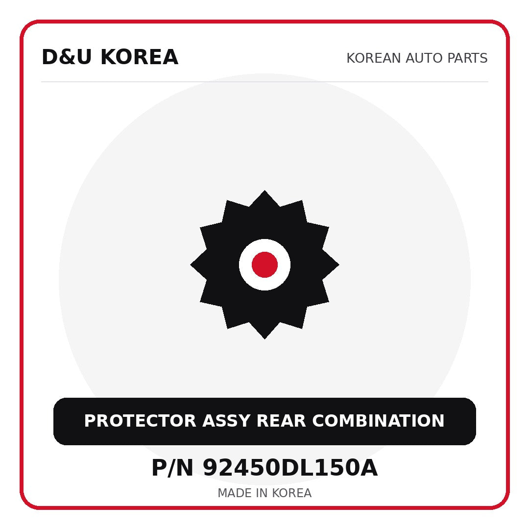 Genuine Mobis PROTECTOR ASSY REAR COMBINATION 92450DL150A for Korean vehicles | D&U Korea