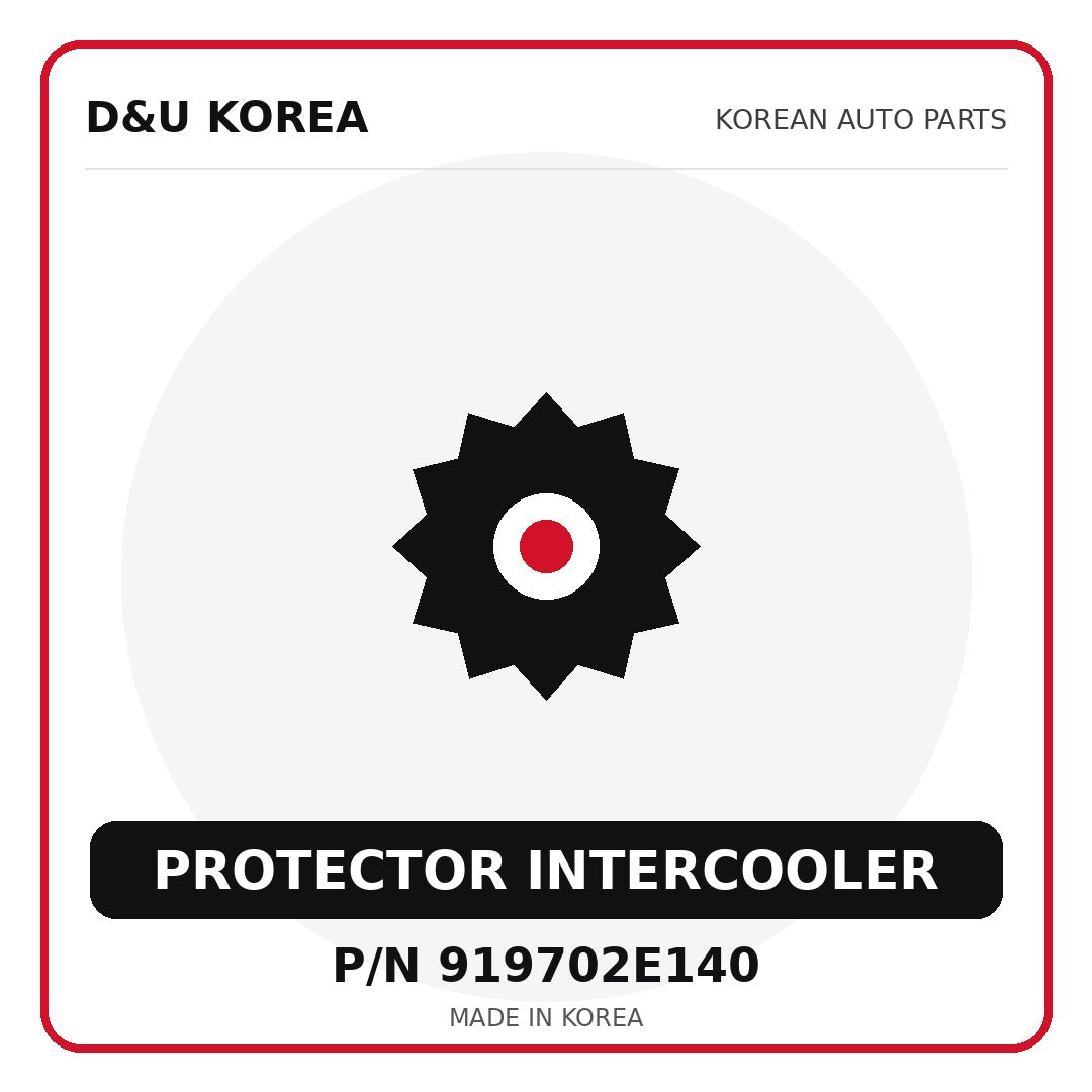 Genuine Mobis PROTECTOR INTERCOOLER 919702E140 - Korean auto parts from D&U Korea