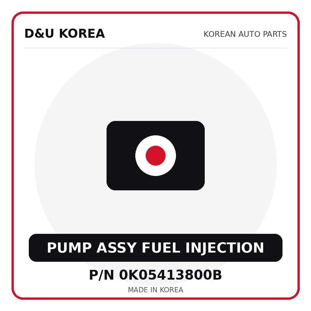 Genuine Mobis PUMP ASSY FUEL INJECTION 0K05413800B - Korean auto parts from D&U Korea