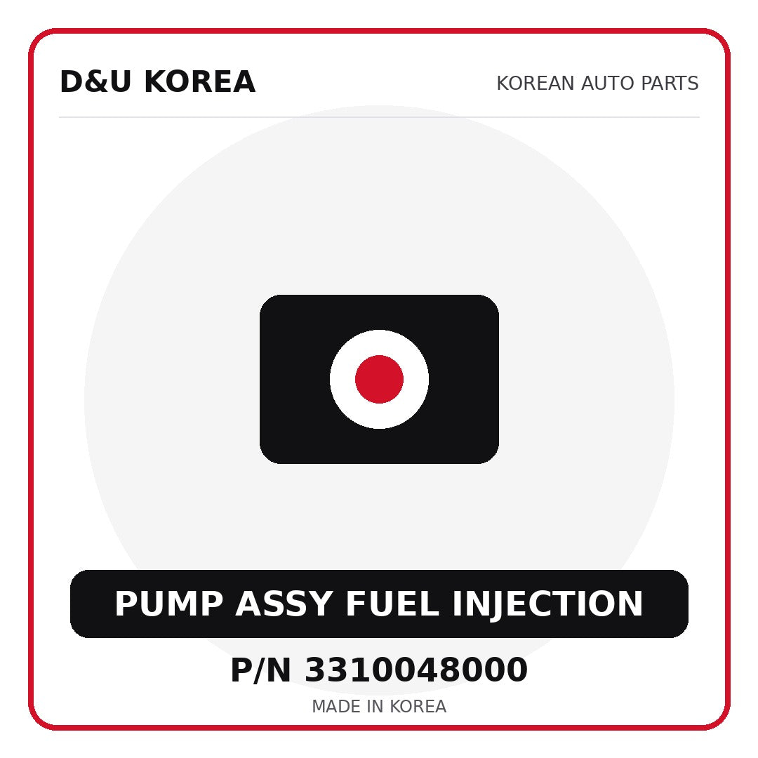Genuine Mobis PUMP ASSY FUEL INJECTION 3310048000 - Korean auto parts from D&U Korea