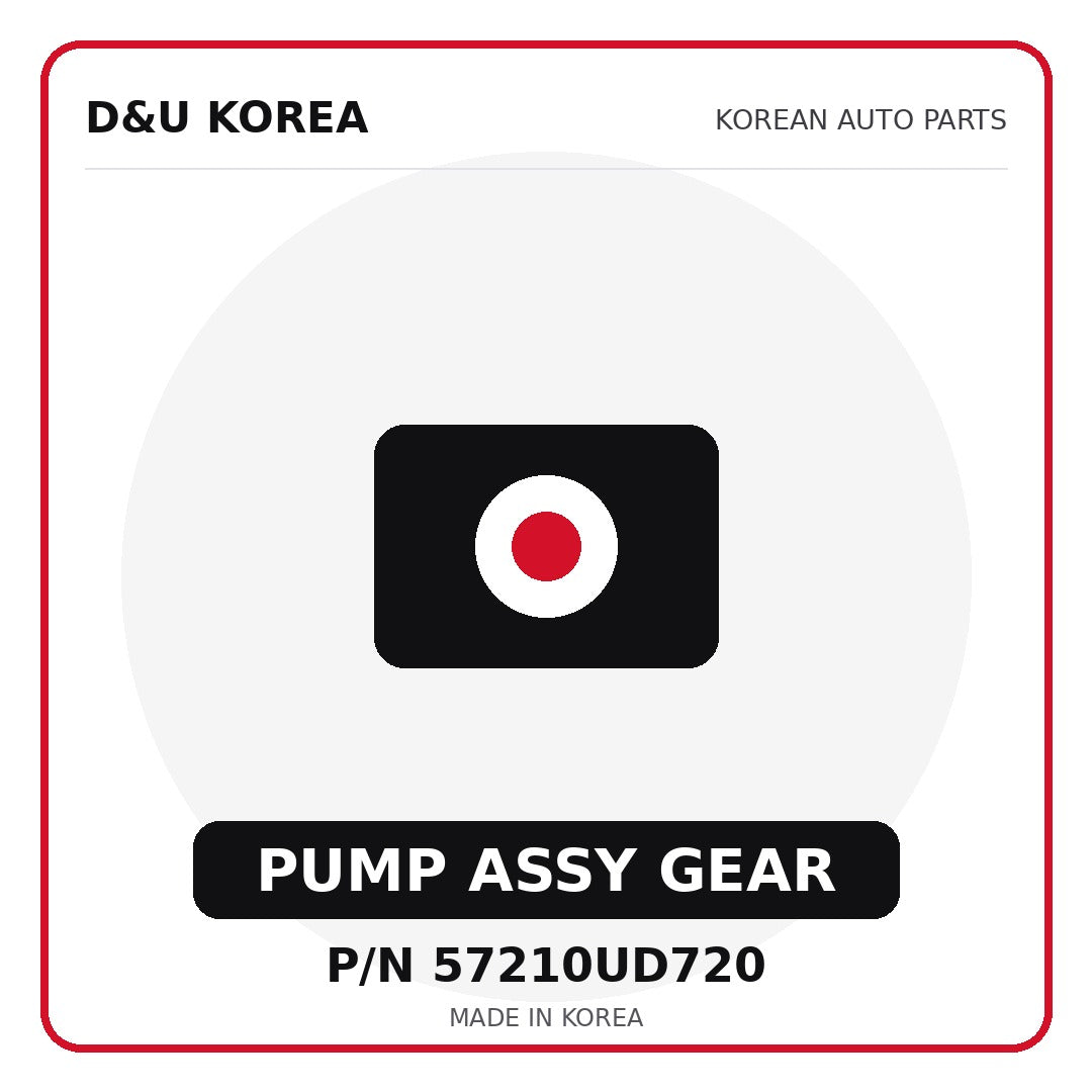 Genuine Mobis PUMP ASSY GEAR 57210UD720 - Korean auto parts from D&U Korea