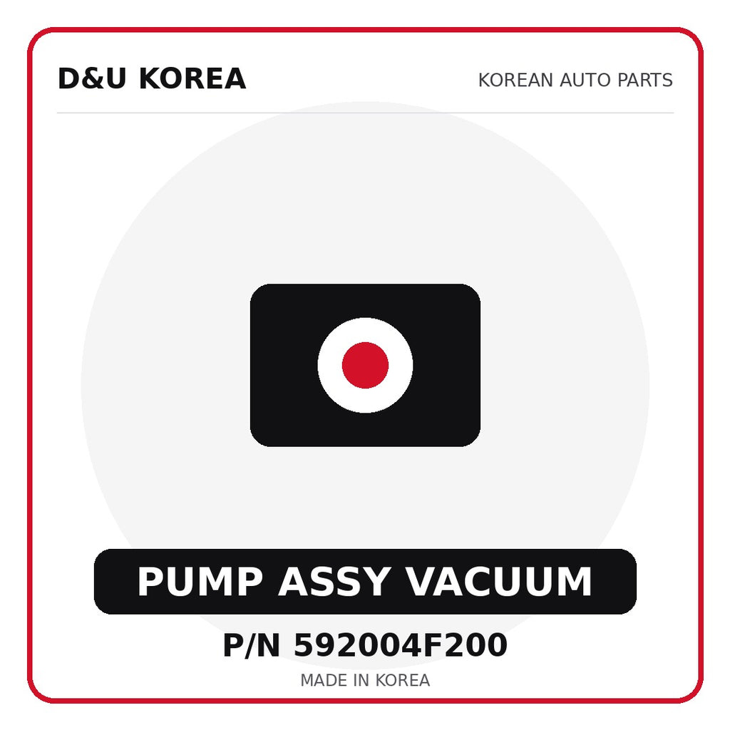 Genuine Mobis PUMP ASSY VACUUM 592004F200 - Korean auto parts from D&U Korea
