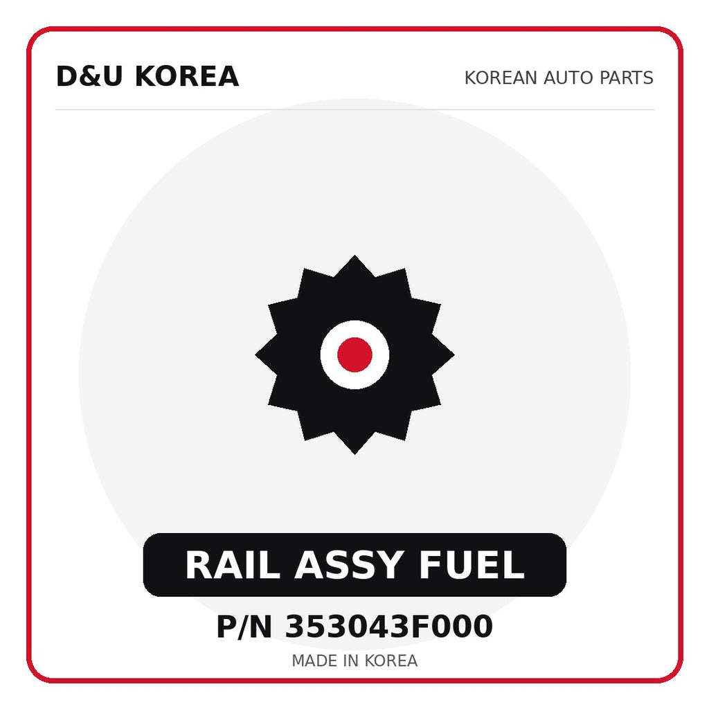 Genuine Mobis RAIL ASSY FUEL 353043F000 - Korean auto parts from D&U Korea