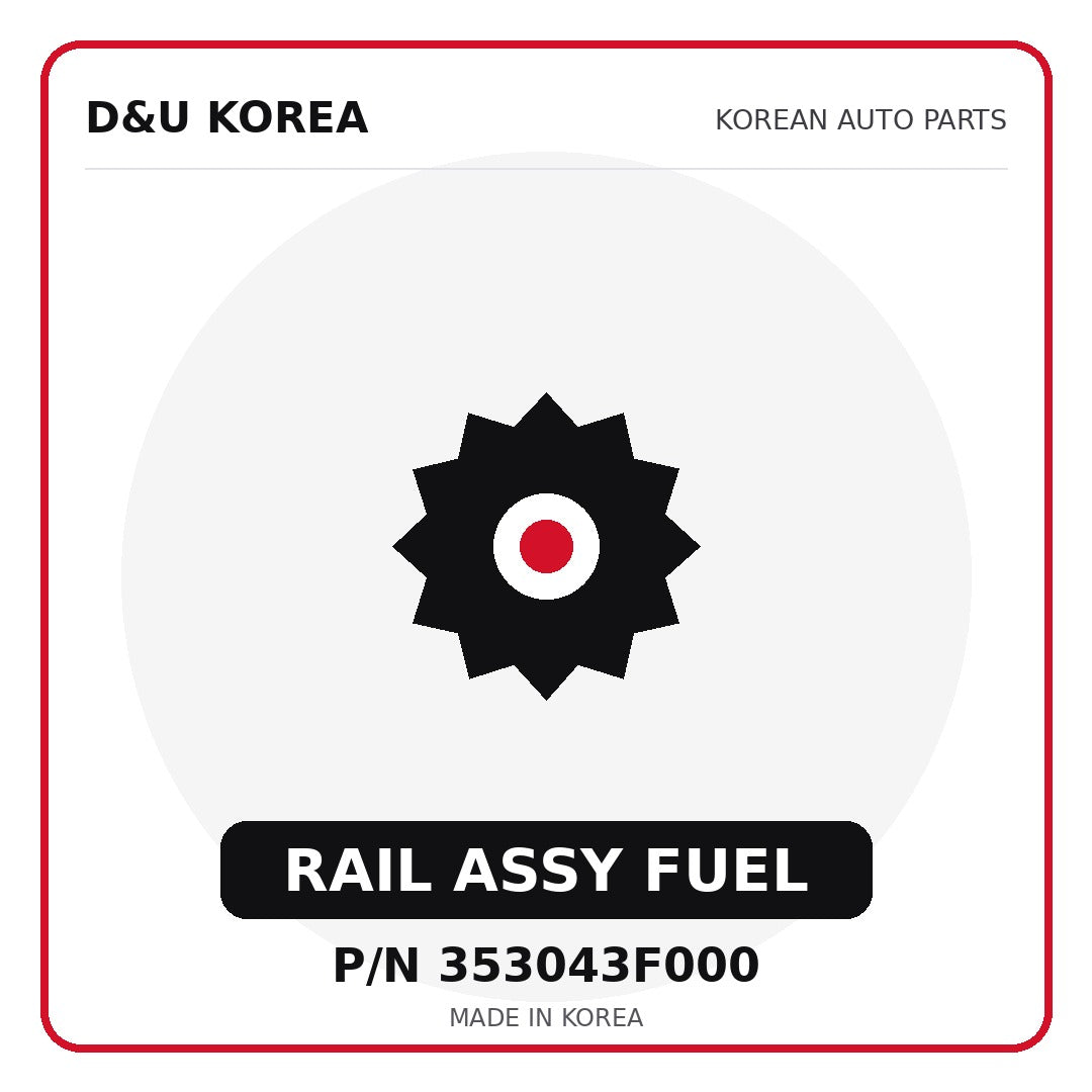 Genuine Mobis RAIL ASSY FUEL 353043F000 - Korean auto parts from D&U Korea