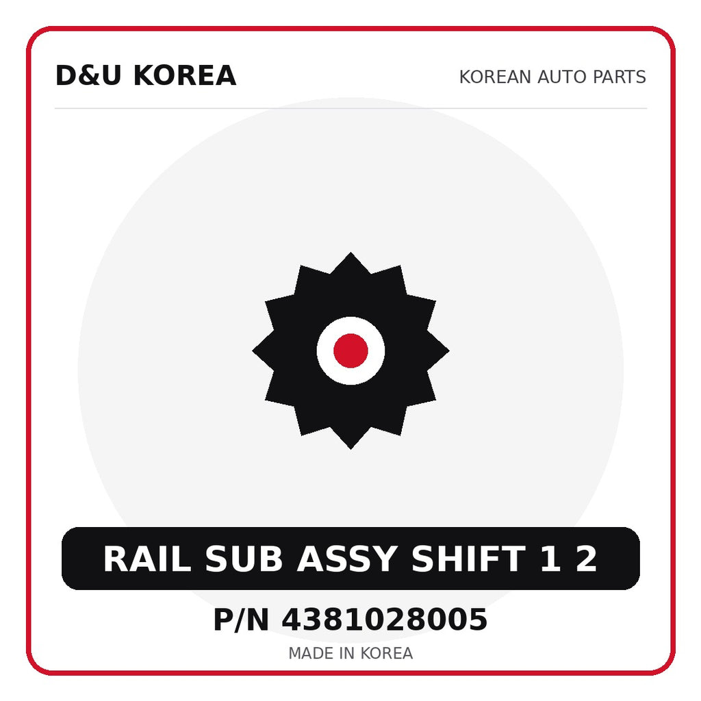 Genuine Mobis RAIL SUB ASSY SHIFT 1 2 4381028005 - Korean auto parts from D&U Korea