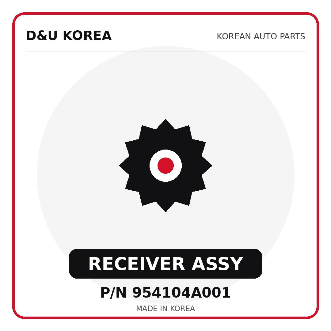 Genuine Mobis RECEIVER ASSY 954104A001 for Korean vehicles | D&U Korea