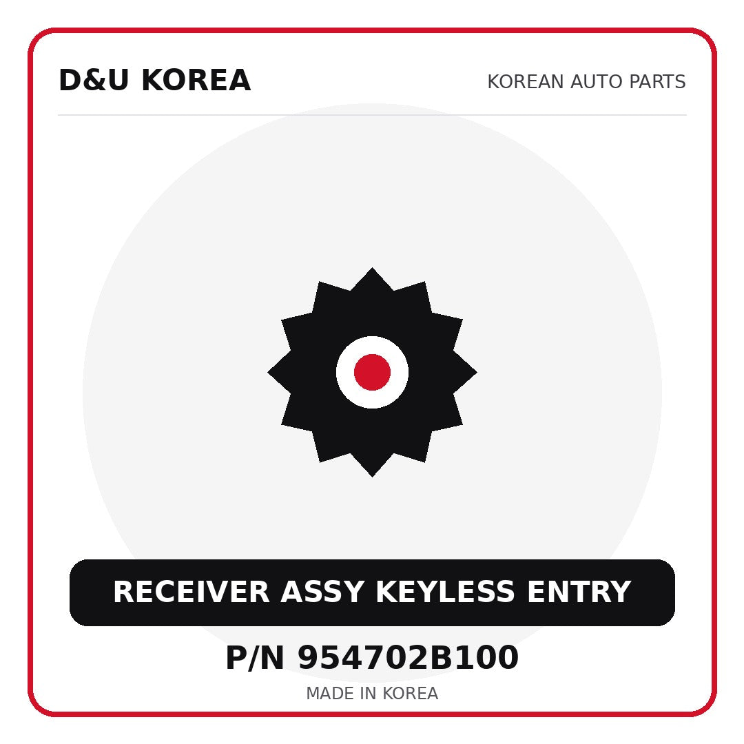 Genuine Mobis RECEIVER ASSY KEYLESS ENTRY 954702B100 for Korean vehicles | D&U Korea