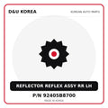 Genuine Mobis REFLECTOR REFLEX ASSY RR LH 92405B8700 for Korean vehicles | D&U Korea