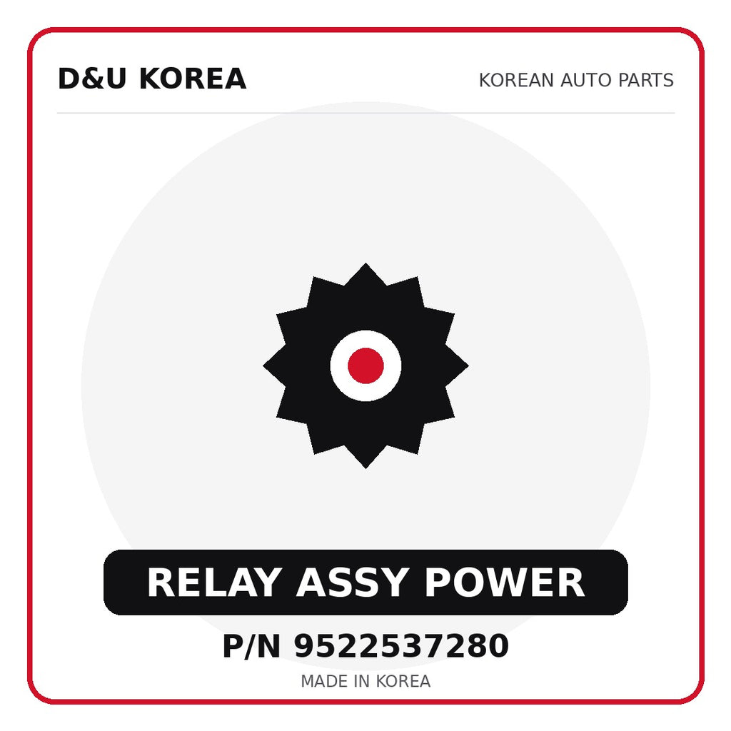 Genuine Mobis RELAY ASSY POWER 9522537280 for Korean vehicles | D&U Korea
