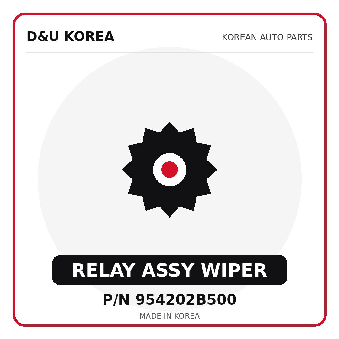 Genuine Mobis RELAY ASSY WIPER 954202B500 for Korean vehicles | D&U Korea