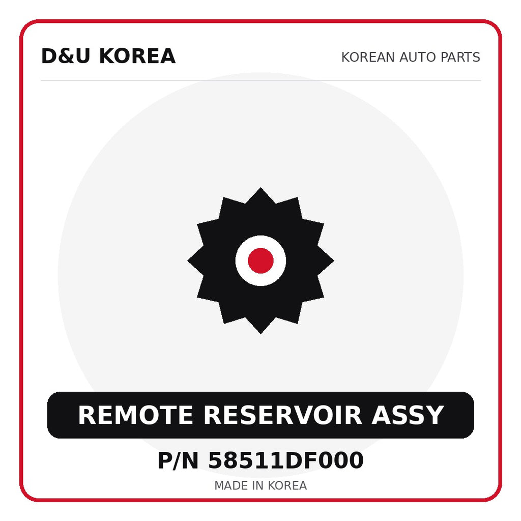 Genuine Mobis REMOTE RESERVOIR ASSY 58511DF000 - Korean auto parts from D&U Korea