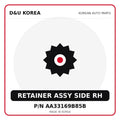 Genuine Mobis RETAINER ASSY SIDE RH AA33169B85B for Korean vehicles | D&U Korea