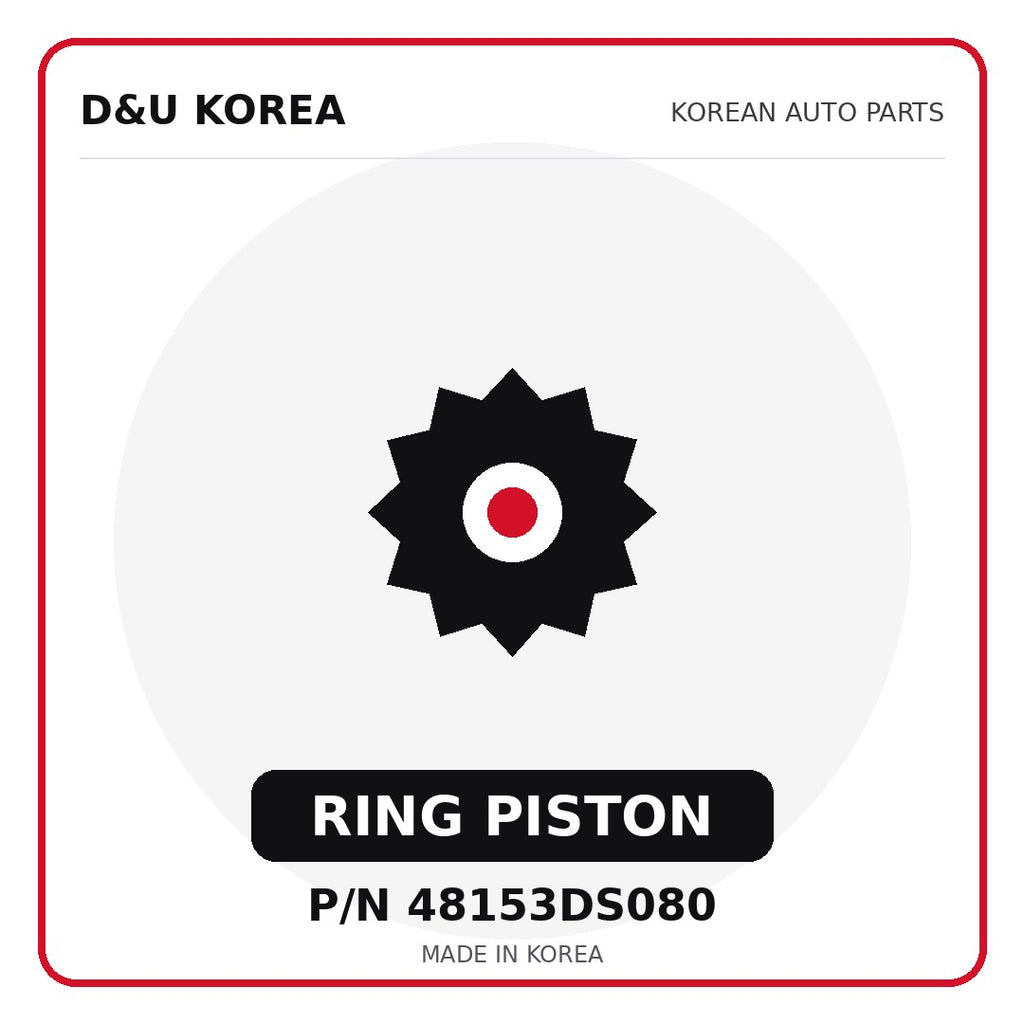 Genuine Mobis RING PISTON 48153DS080 - Korean auto parts from D&U Korea