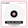 Genuine Mobis RING SET PISTON 2304023200 - Korean auto parts from D&U Korea