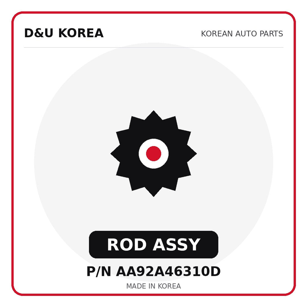 Genuine Mobis ROD ASSY AA92A46310D for Korean vehicles | D&U Korea