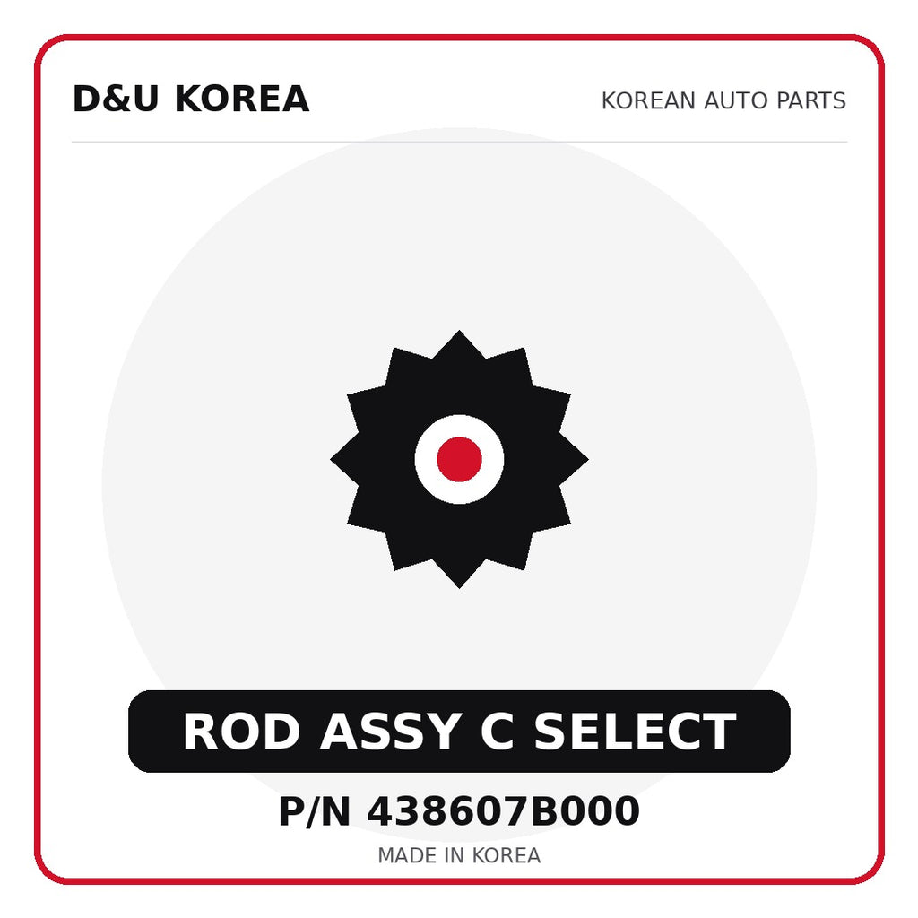 Genuine Mobis ROD ASSY C SELECT 438607B000 - Korean auto parts from D&U Korea