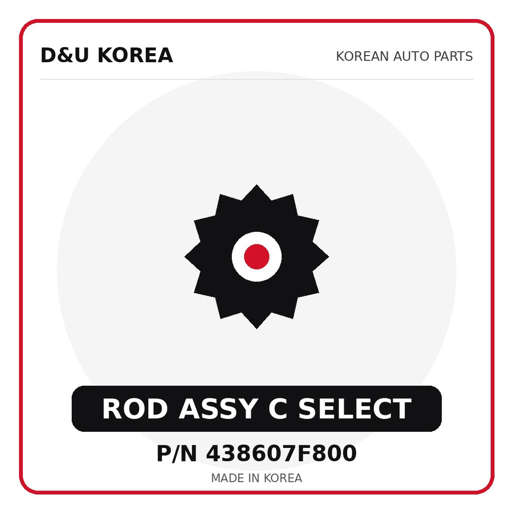 Genuine Mobis ROD ASSY C SELECT 438607F800 - Korean auto parts from D&U Korea