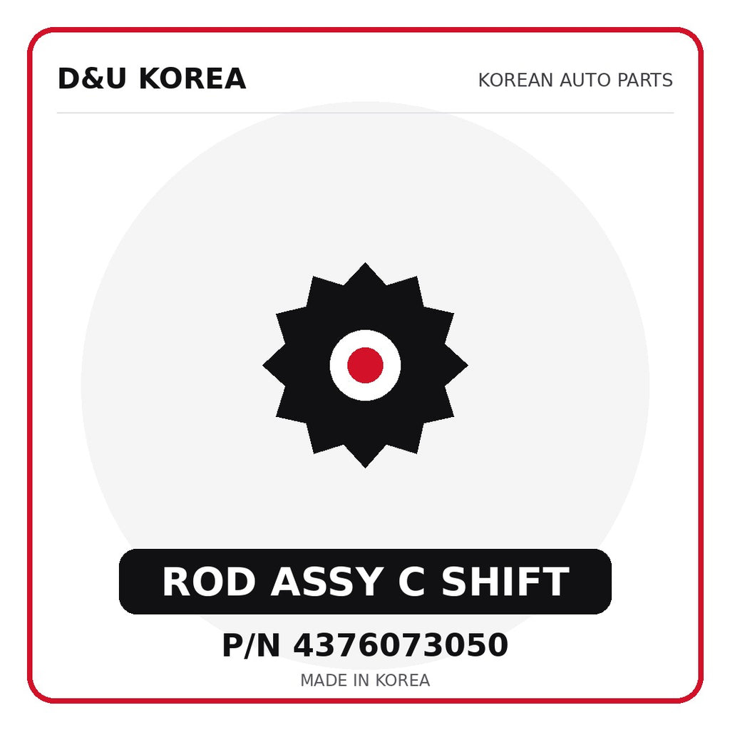Genuine Mobis ROD ASSY C SHIFT 4376073050 - Korean auto parts from D&U Korea