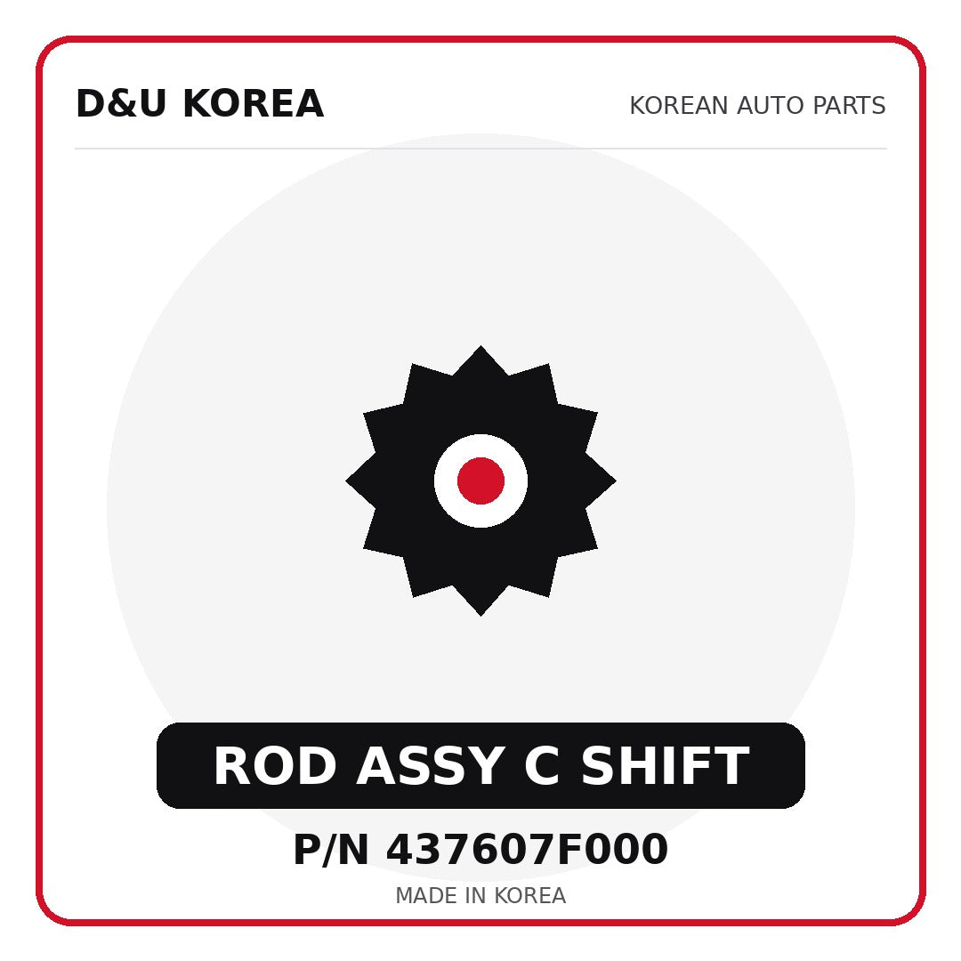 Genuine Mobis ROD ASSY C SHIFT 437607F000 - Korean auto parts from D&U Korea