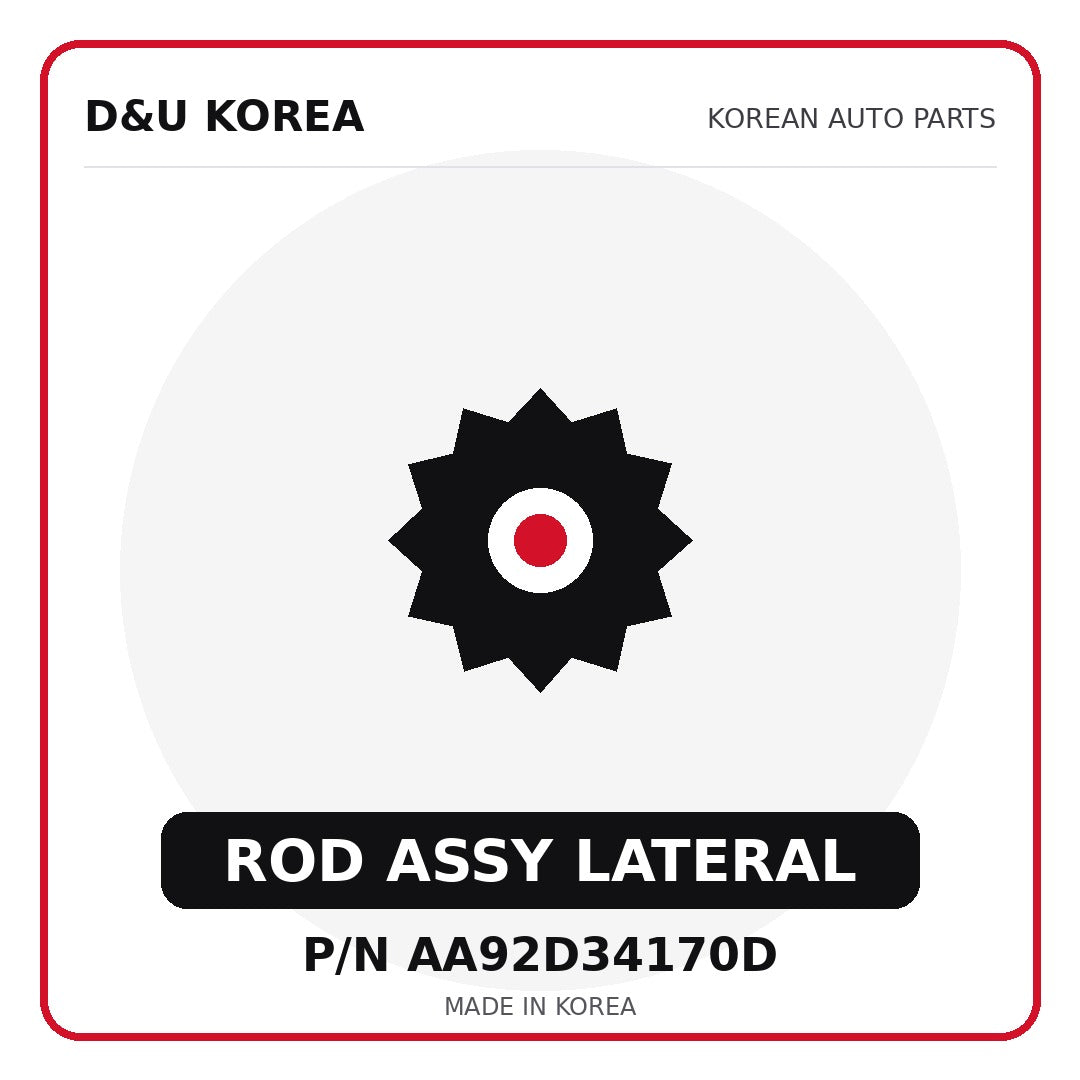 Genuine Mobis ROD ASSY LATERAL AA92D34170D for Korean vehicles | D&U Korea