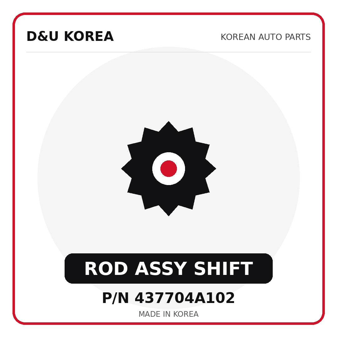 Genuine Mobis ROD ASSY SHIFT 437704A102 - Korean auto parts from D&U Korea