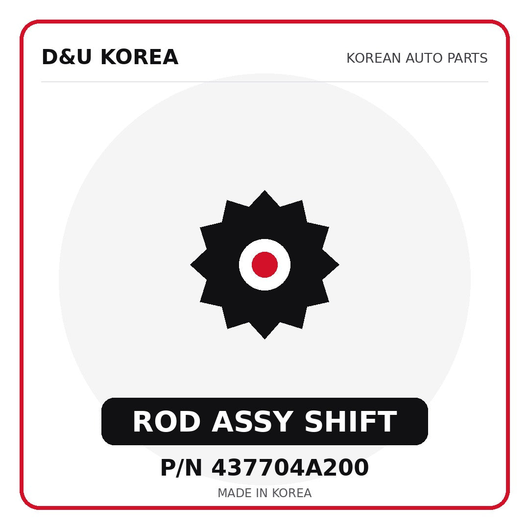 Genuine Mobis ROD ASSY SHIFT 437704A200 - Korean auto parts from D&U Korea
