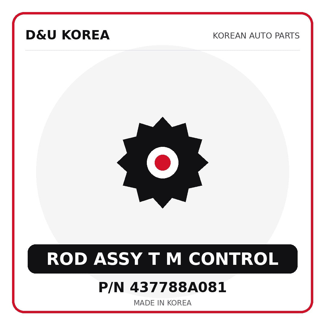 Genuine Mobis ROD ASSY T M CONTROL 437788A081 - Korean auto parts from D&U Korea