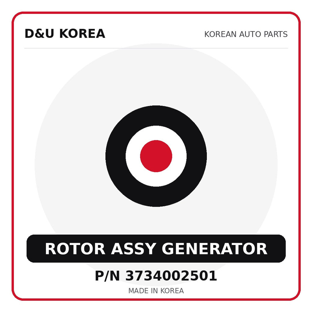 Genuine Mobis ROTOR ASSY GENERATOR 3734002501 for Korean vehicles | D&U Korea