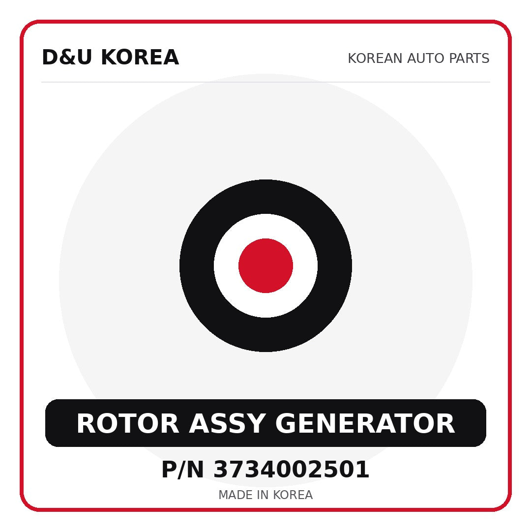 Genuine Mobis ROTOR ASSY GENERATOR 3734002501 for Korean vehicles | D&U Korea