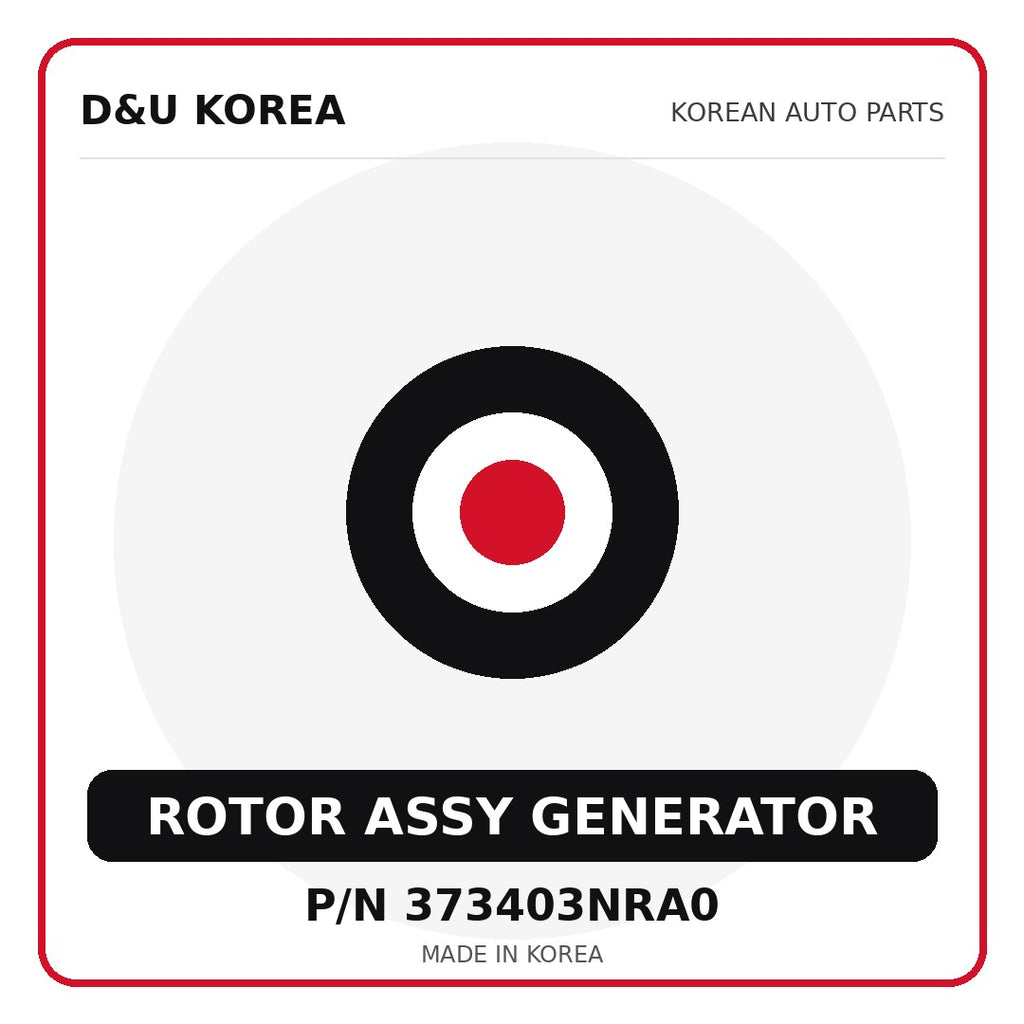 Genuine Mobis ROTOR ASSY GENERATOR 373403NRA0 - Korean auto parts from D&U Korea