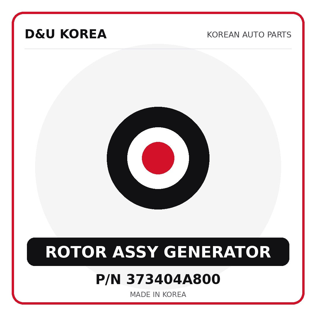 Genuine Mobis ROTOR ASSY GENERATOR 373404A800 for Korean vehicles | D&U Korea